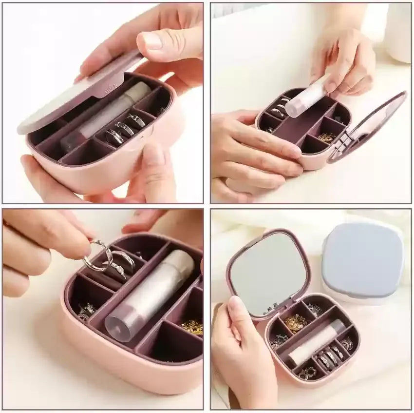 Portable Jewellery Box with Mirror Cosmia.pk