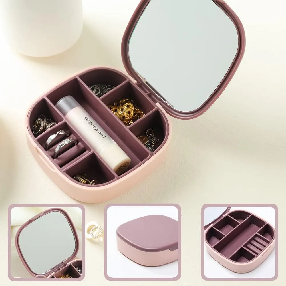 Portable Jewellery Box with Mirror Cosmia.pk