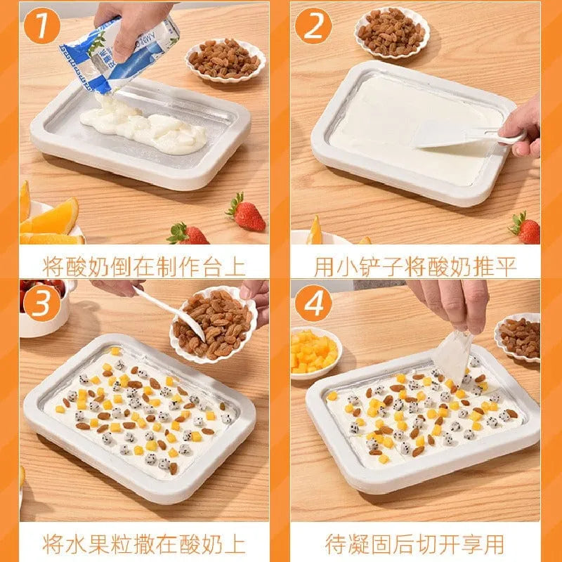 Homemade Rolled Ice Cream Maker Plate - Each Cosmia.pk