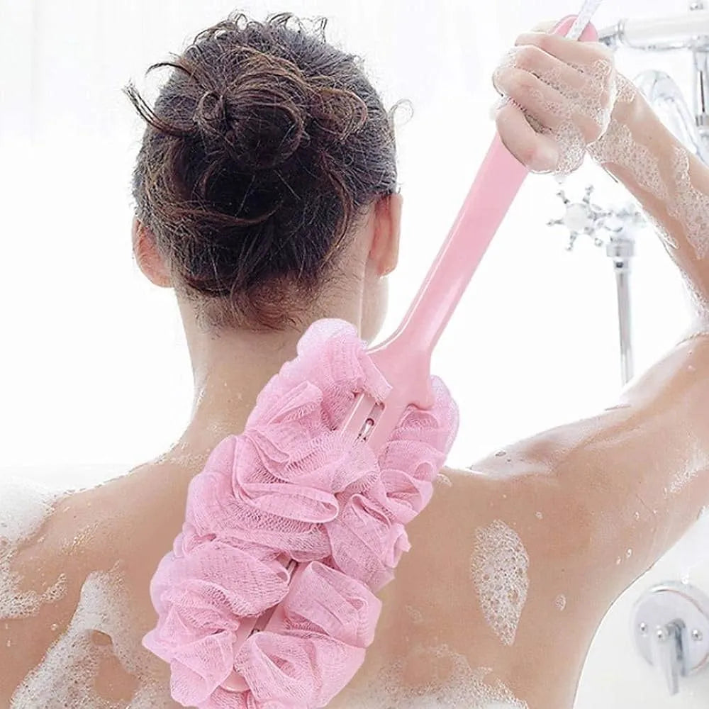 Gentle Back Scrubber Shower Pouf with Soft Mesh for Effective Cosmia.pk