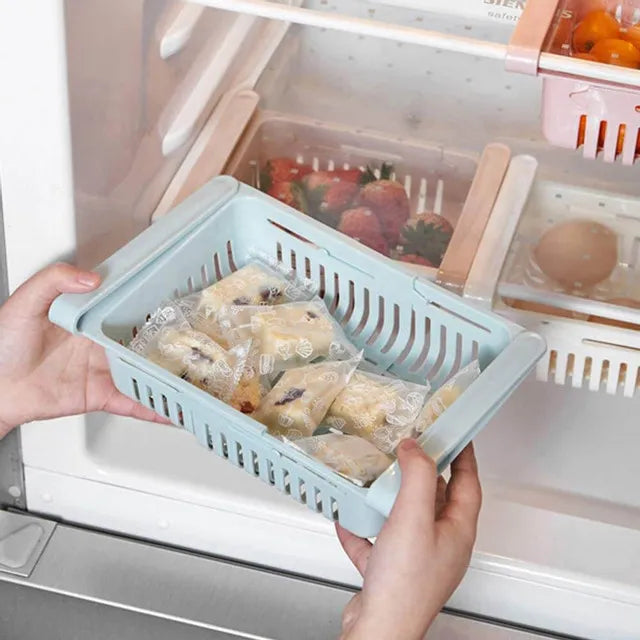 Adjustable Stretchable Refrigerator Organizer Drawer -Each Cosmia.pk