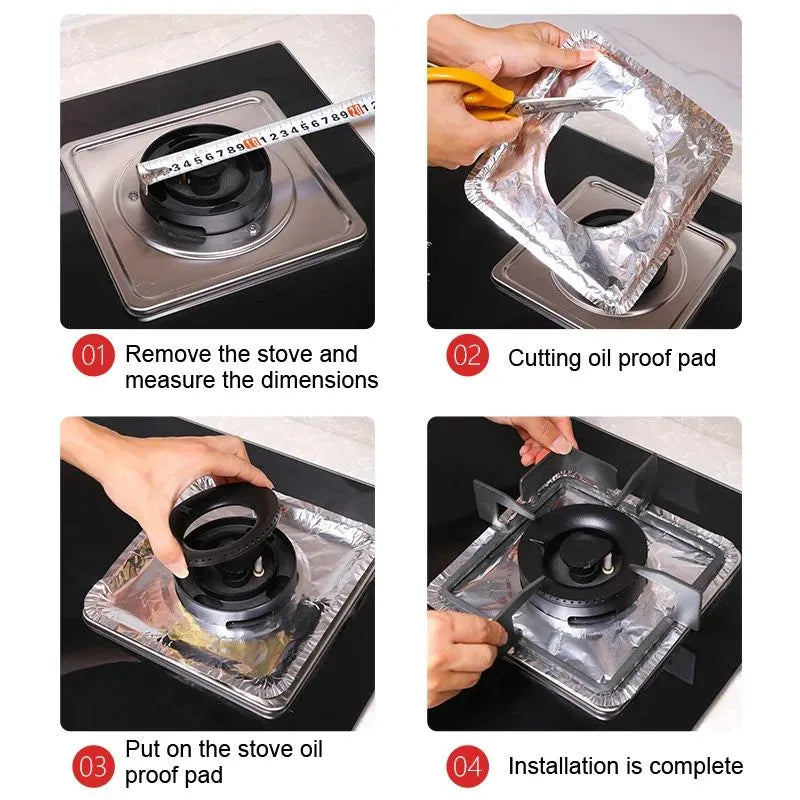 Aluminum Foil Gas Stove Burner Liners-Each Cosmia.pk