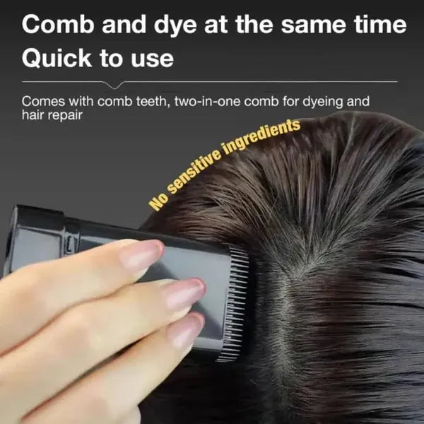 Gegemoon Black Hairdressing Wand – 2-in-1 Natural Color Touch-Up Gegemoon