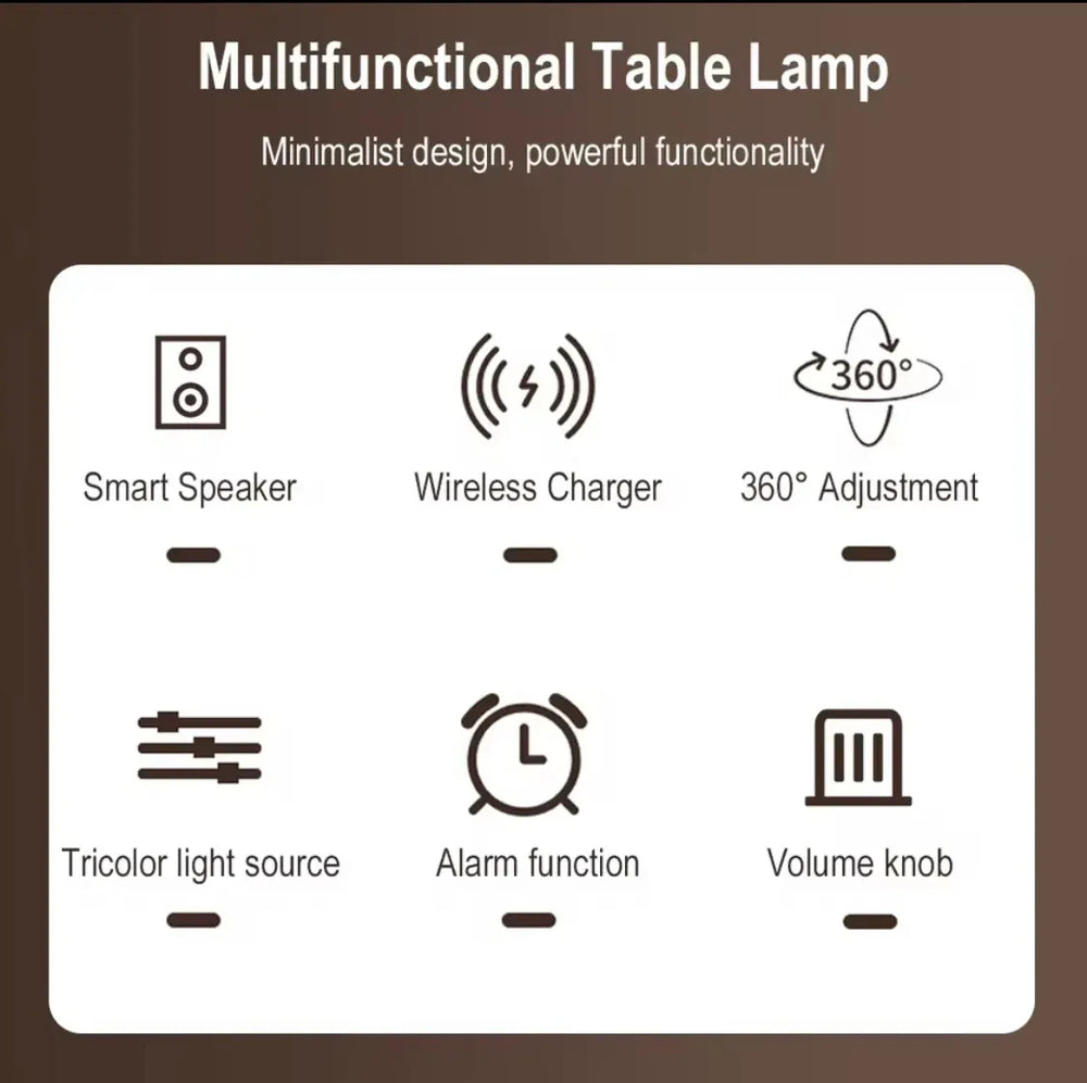 4-in-1 Wireless Charging Desk Lamp Cosmia.pk