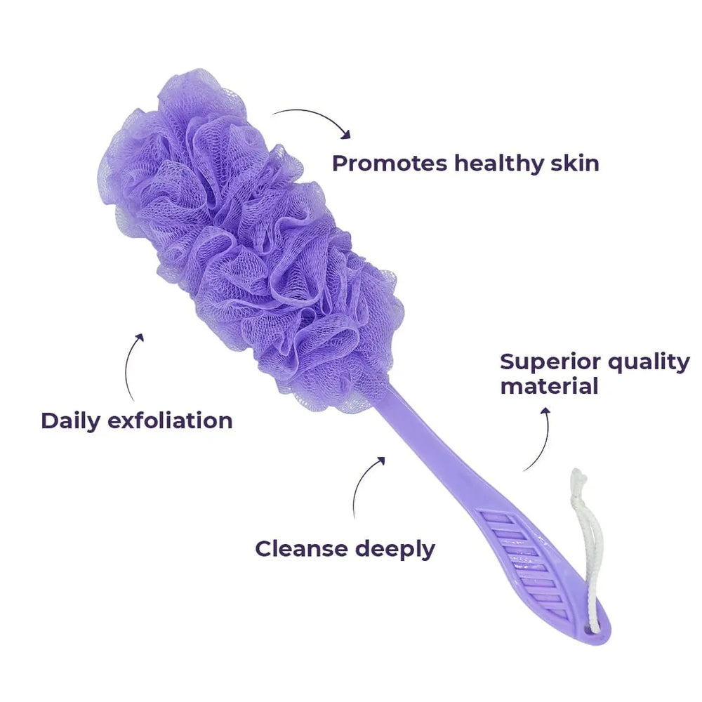 Gentle Back Scrubber Shower Pouf with Soft Mesh for Effective Cosmia.pk