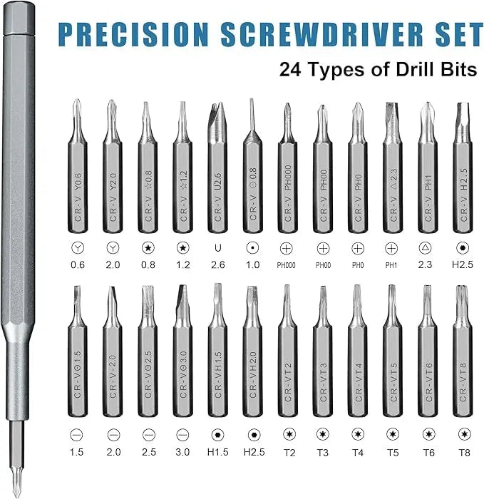 25-in-1 Precision Magnetic Screwdriver Set Cosmia.pk