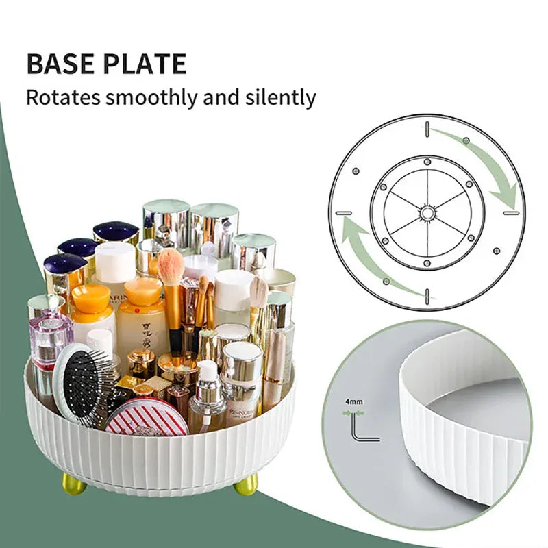 360-Rotating Makeup Organizer Tray Cosmia.pk