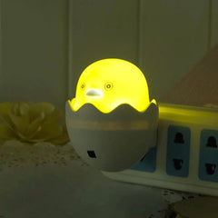 Cute Chick with Egg Shell Plug-In LED Night Light Cosmia.pk