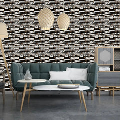 Self-Adhesive 3D Mosaic Tile Wall Stickers-24 pcs set Cosmia.pk