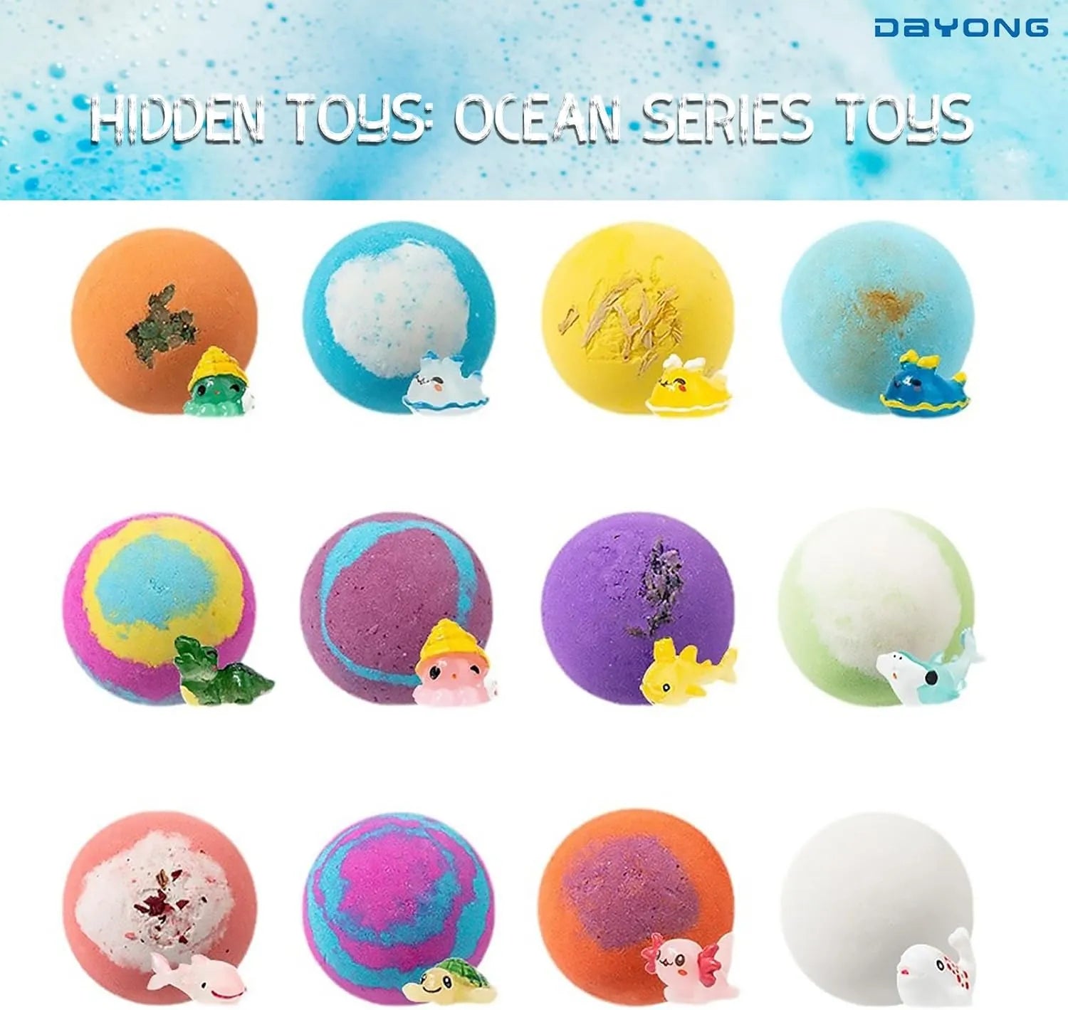 Under the Sea Adventure Bath Bomb Gift Set Of 12-Piece Bath Bomb Gift