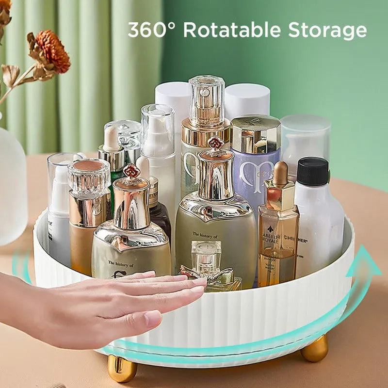 360-Rotating Makeup Organizer Tray Cosmia.pk