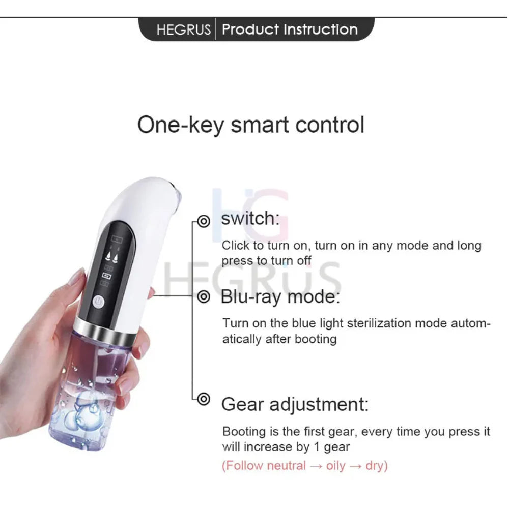 Hydra Facial Black Head Remover Pore Vacuum Micro Bubble Pore Cosmia.pk