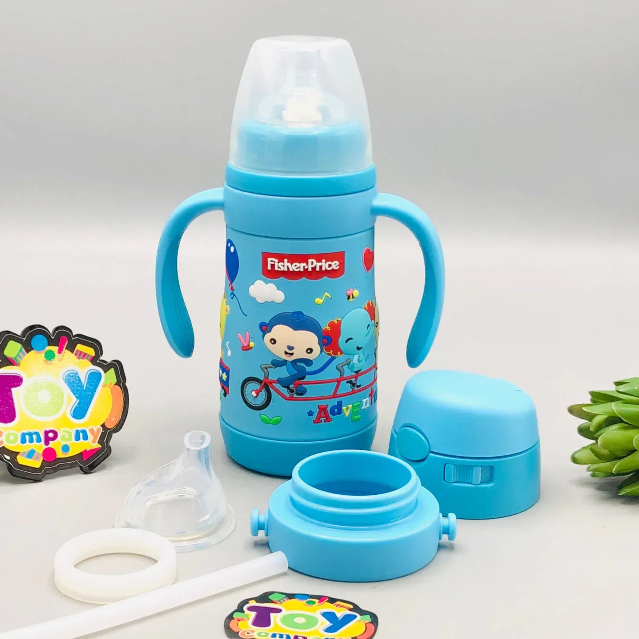 Fisher Price 3-in-1 Baby Insulated Straw Cup and Feeding Bottle Fisher Price