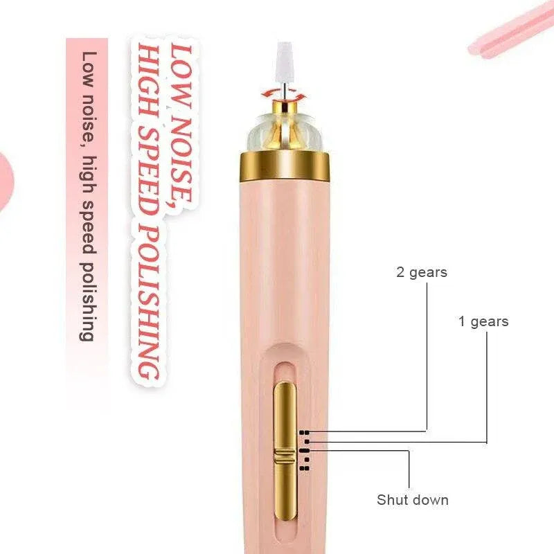 5 In 1 Rechargeable Flawless Salon Nail Finishing Touch Salon Nail