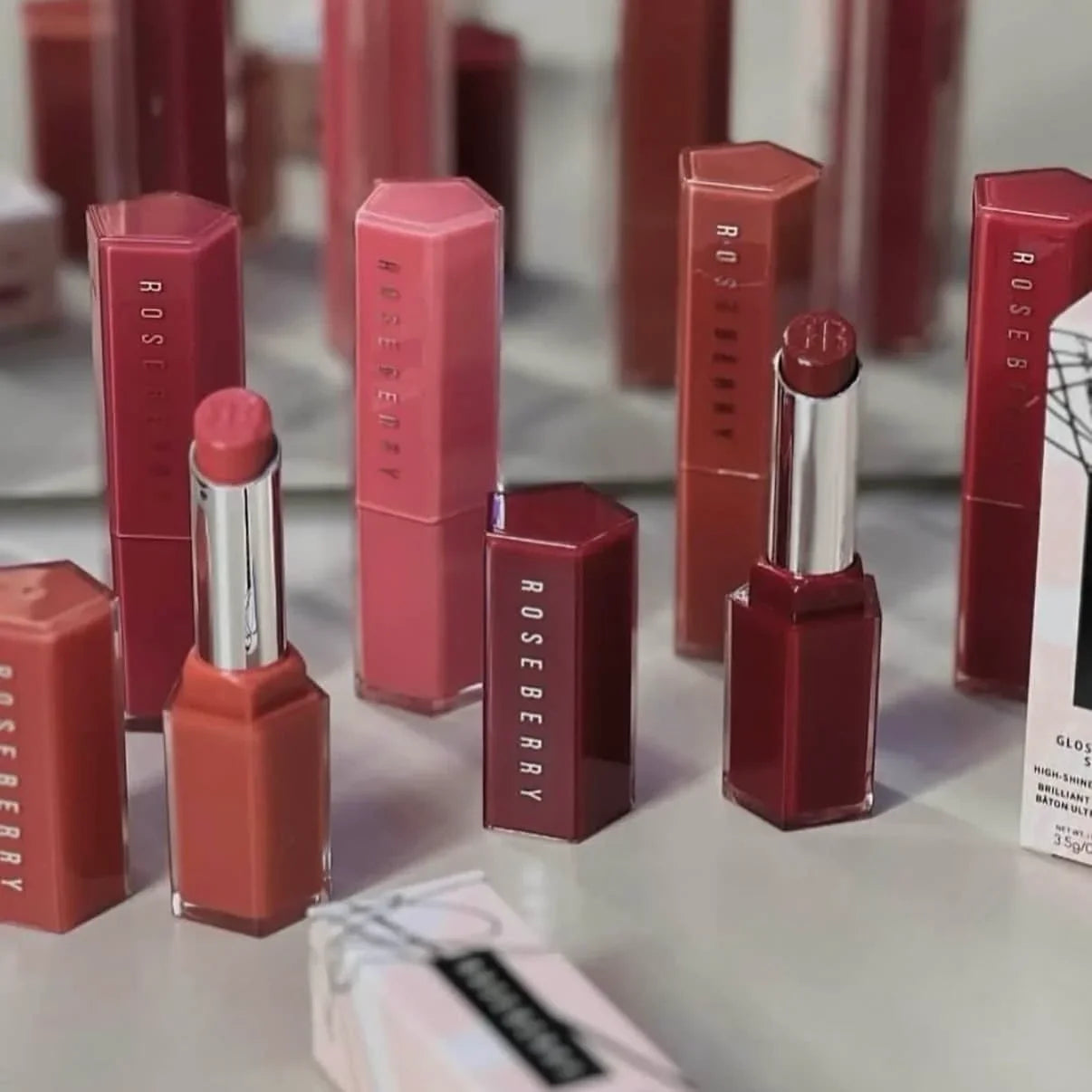 Rose Berry Glossy Bomb Lipsticks Rose berry