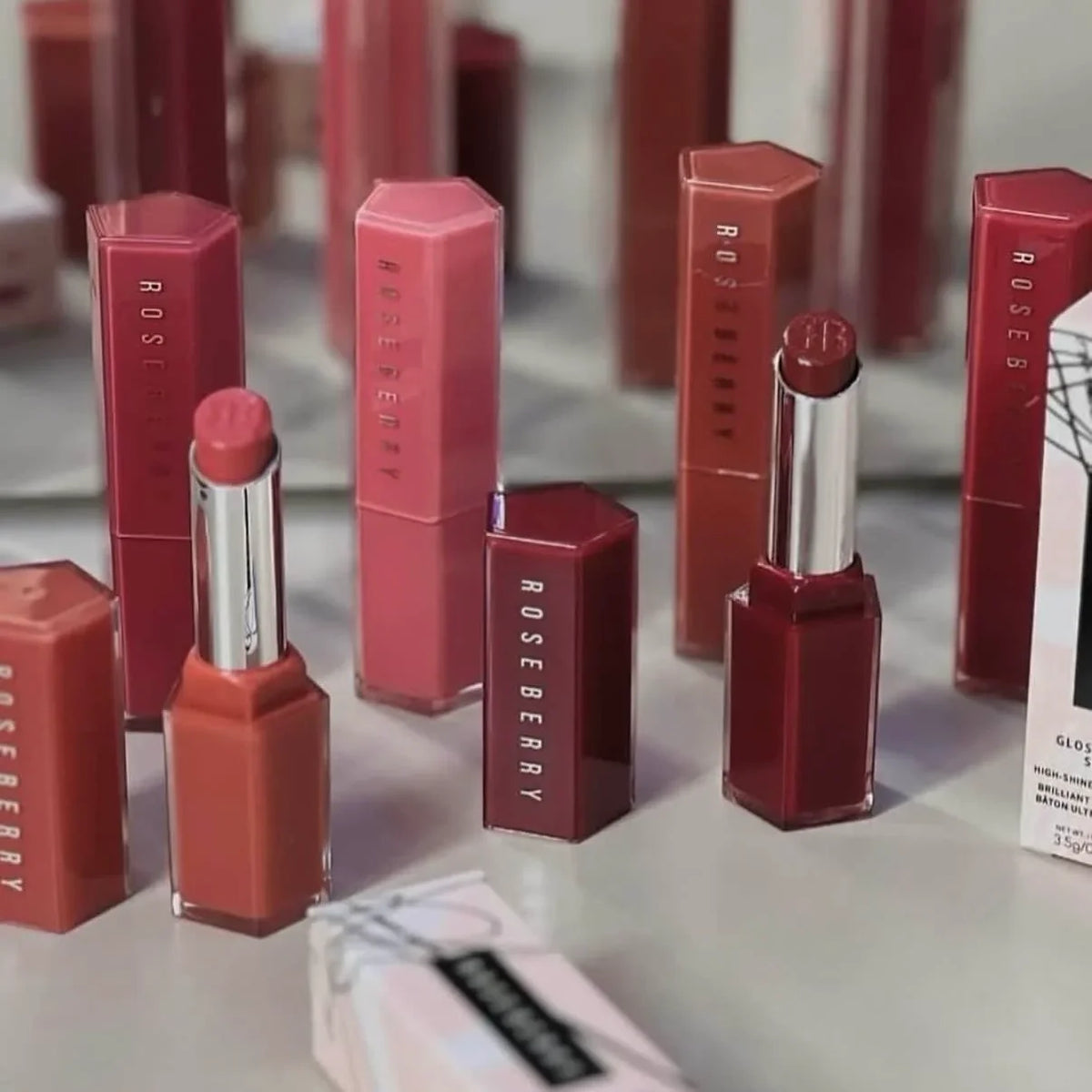Rose Berry Glossy Bomb Lipsticks Rose berry