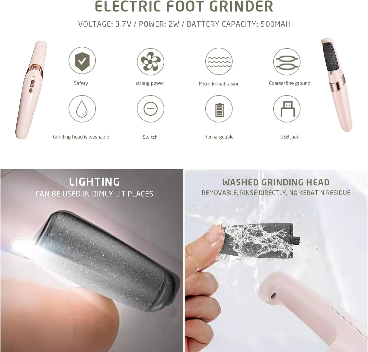 Rechargeable Electric Foot Grinder Cosmia.pk