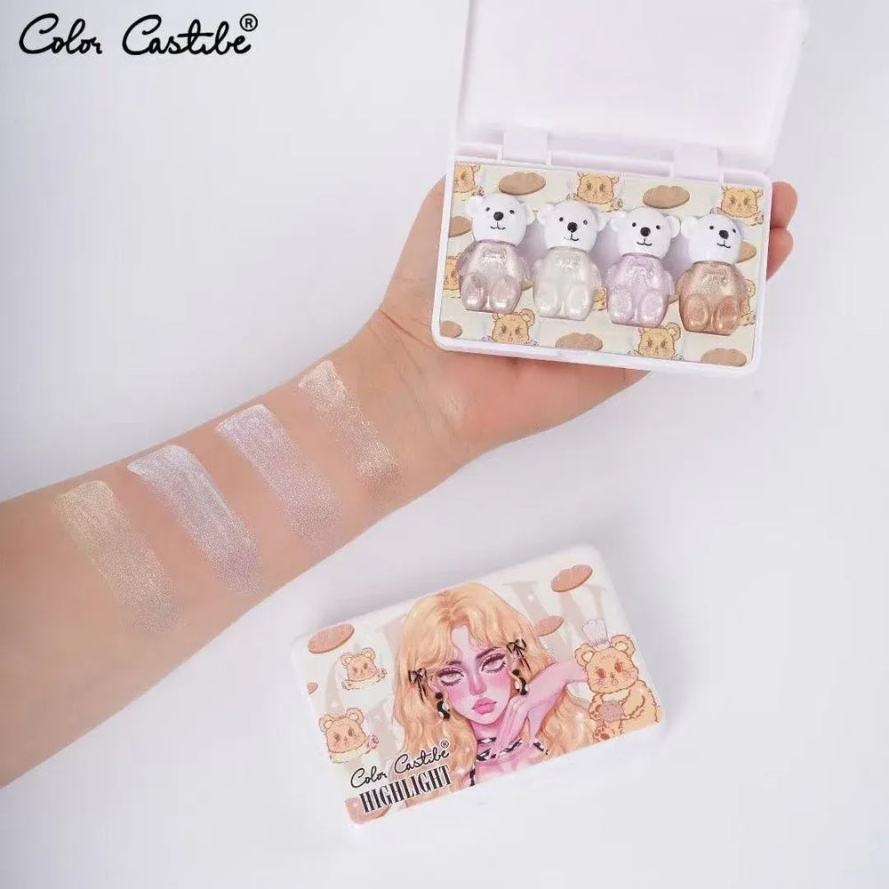 Color Castle Bear Highlighter 4Pcs Set Color Castle