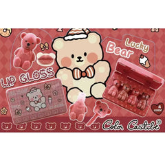 Color Castle Lucky Bear Lipgloss 4Pcs Set Color Castle