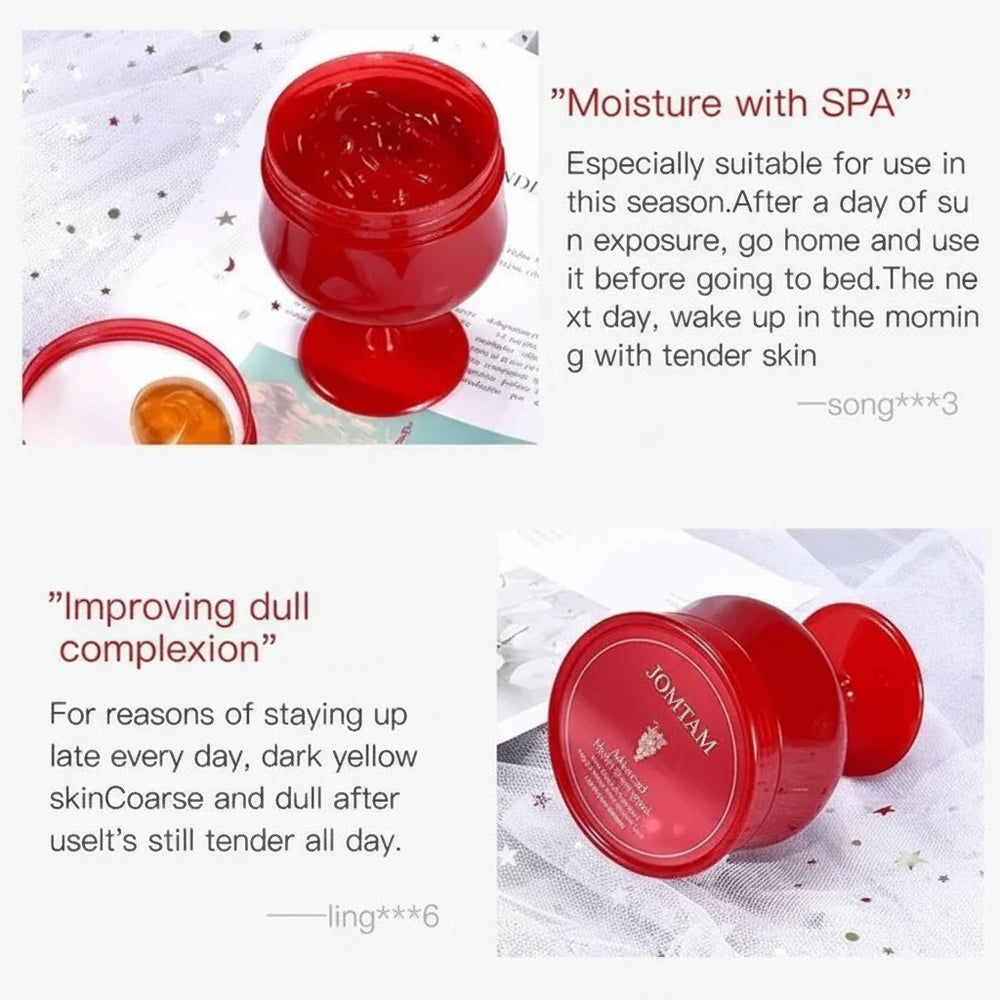 JOMTAM Moisturizing Brightening Red Wine Sleeping Gel Mask JOMTAM