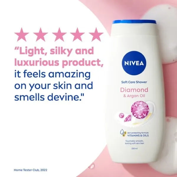 NIVEA Shower Diamond & Argan Oil Shower Cream – 250ml Nivea