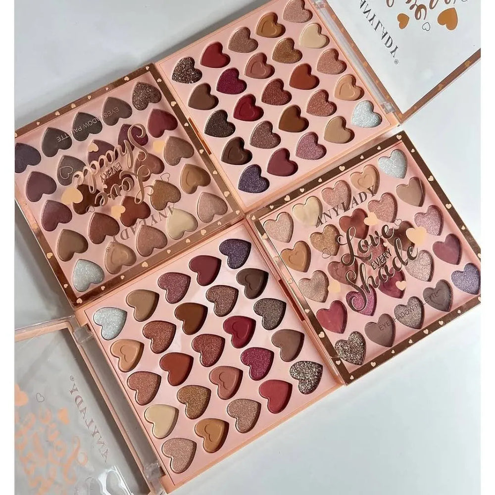 Any Lady Love Every Shade Heart-Shaped Eyeshadow Palette - 25 Colors Any Lady