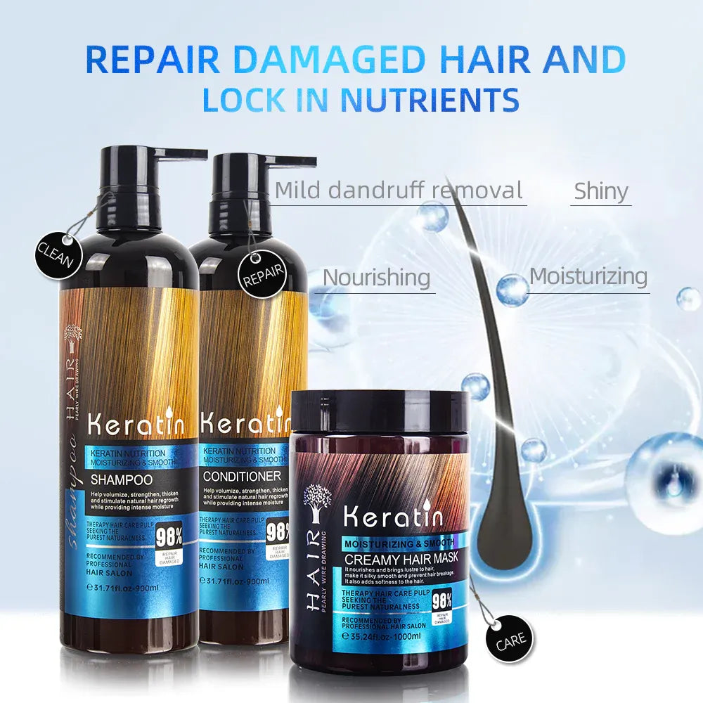Keratin Hair Care Combo – 4 in 1 Set Keratin