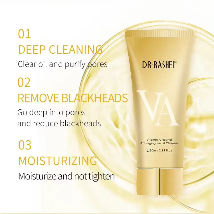 Dr.Rashel Vitamin A Retinol Anti-Aging Facial Cleanser - 80ml DR.Rashel