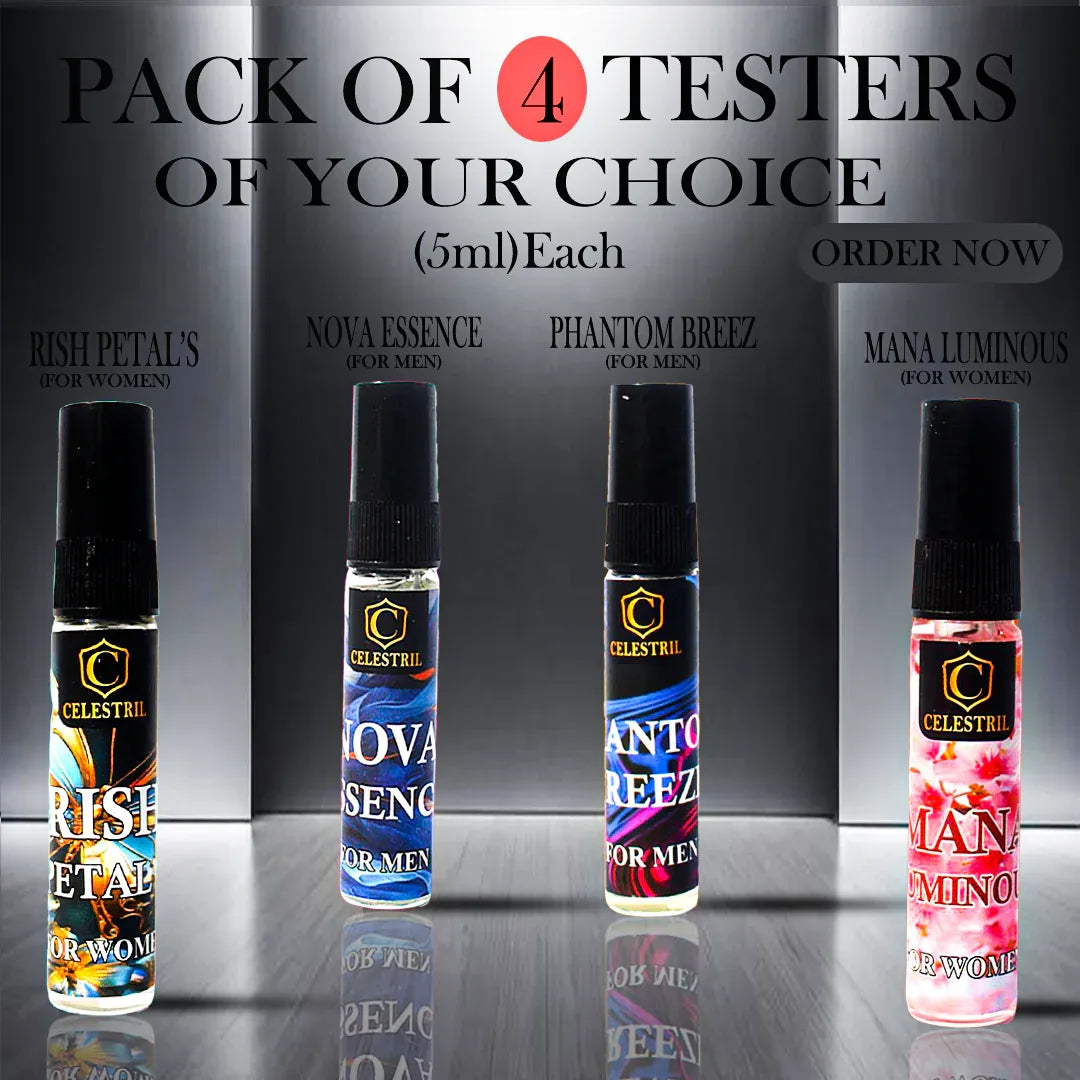 Pack of 4 Tester Celestril - 5ml Each Celestril