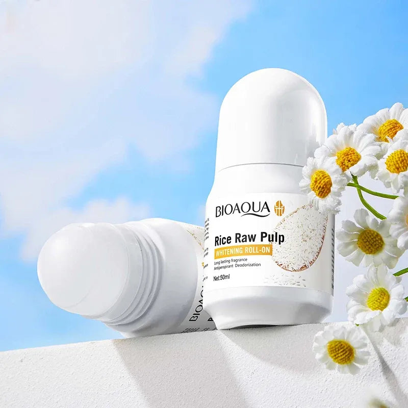 Bioaqua Rice Raw Pulp Whitening Roll-On - 50ml Bioaqua
