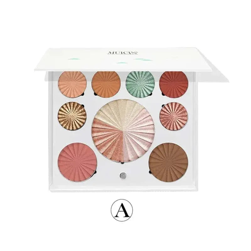 Muicin White Blusher & Eyeshadow Palette Muicin