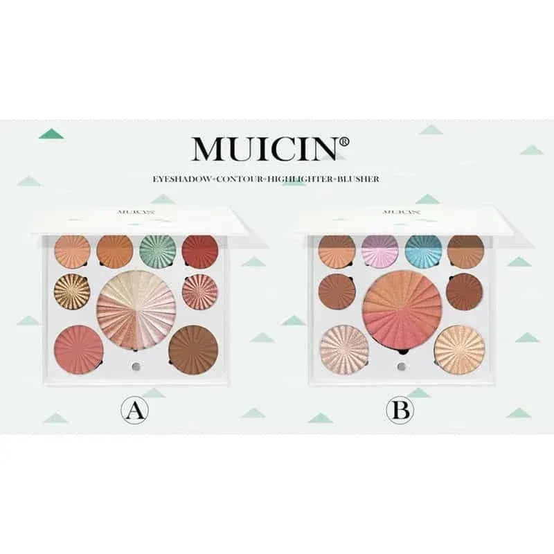 Muicin White Blusher & Eyeshadow Palette Muicin