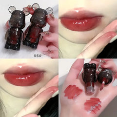 Miss Lara Cute Korean Black Bear Lip Gloss Shade Miss Lara