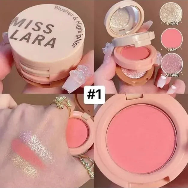 Miss Lara 3-in-1 Blush & Highlighter Palette Miss Lara