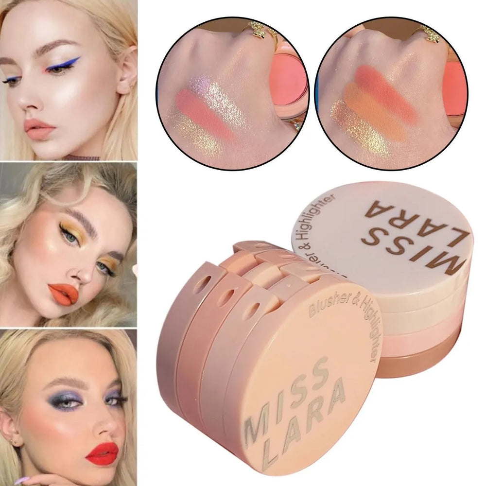 Miss Lara 3-in-1 Blush & Highlighter Palette Miss Lara