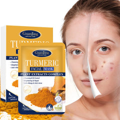 Guanjing Turmeric Plant Extracts Complex brightening Facial Mask Guanjing