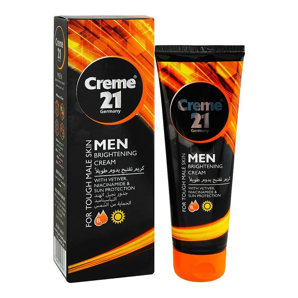Creme 21 Men Brightening Cream with Vetiver - Niacinamide & Sun Creme 21