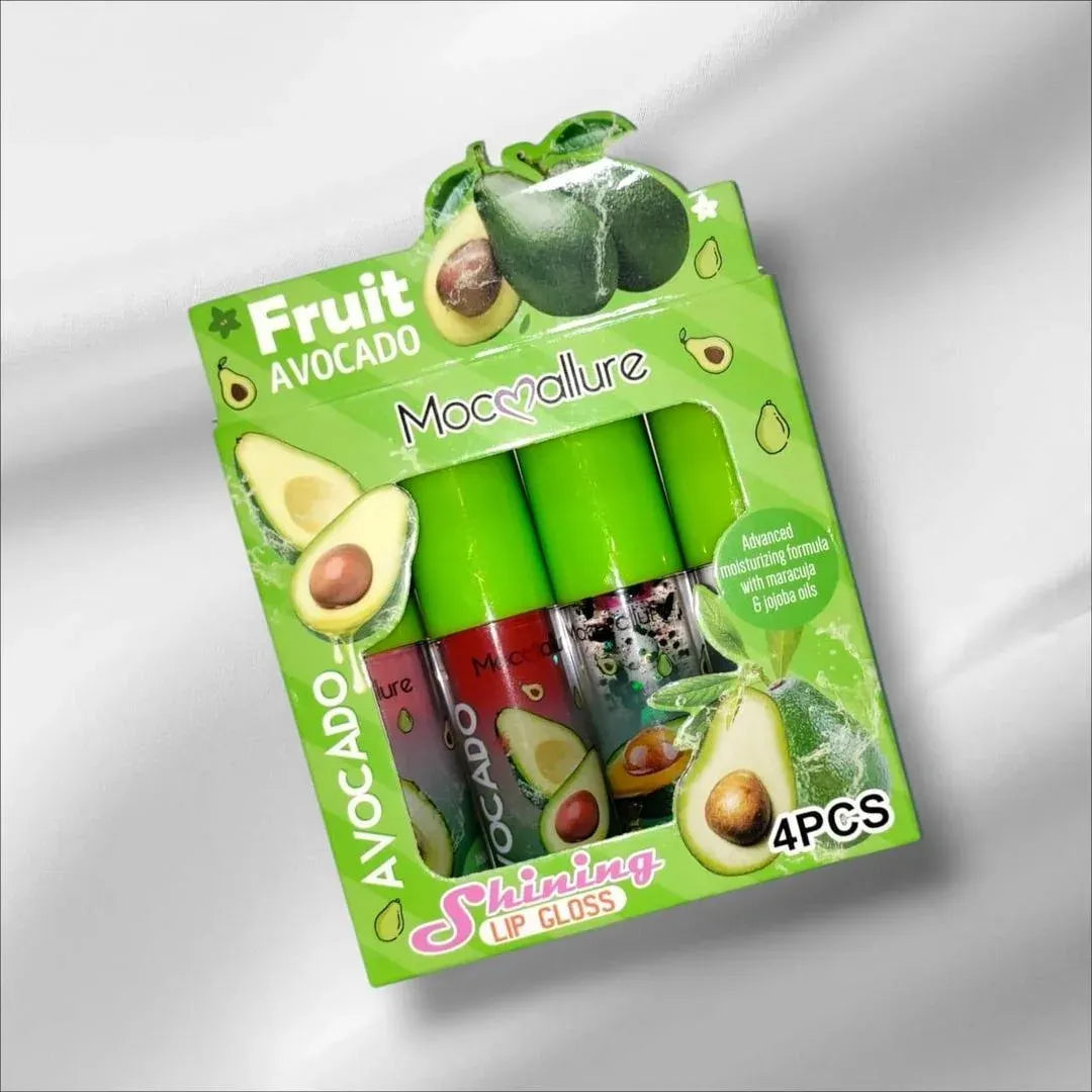 Mocallure Avocado Fruit Lip Gloss Set – 4 PCS Mocallure