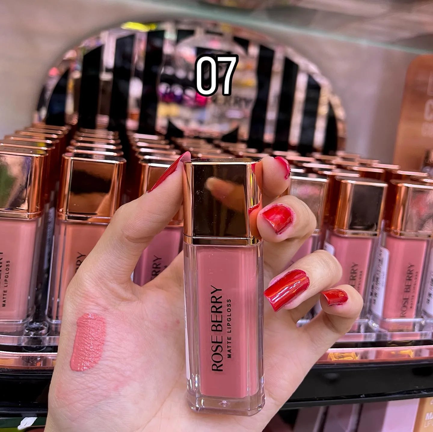 Rose Berry Matte Lip Gloss Rose berry