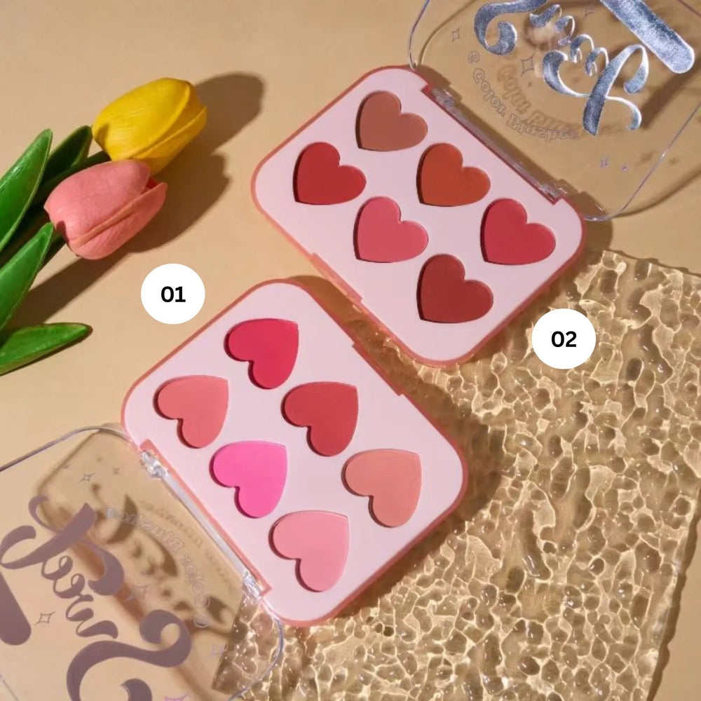 HUDAMOJI Heart Blusher Kit Huda Moji