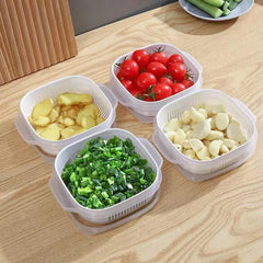 Mini Drain Storage Container with Lid – Pack of 4 Cosmia.pk