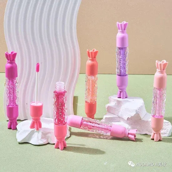 HudaMoji Golden Magic Lip Oil Candy Lip Gloss Hudamoji