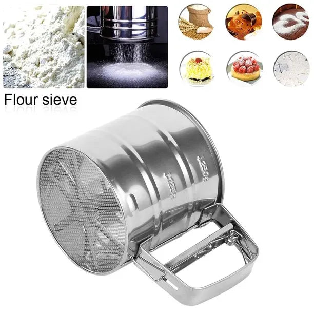Stainless Steel Flour Strainer for Easy, Mess-Free Sifting of 3 Cups Cosmia.pk