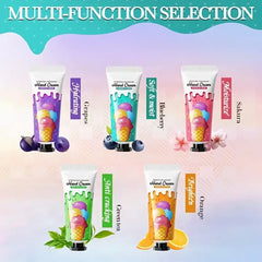 Sadoer 5Pcs Ice Cream Hydrating Fragrance Hand Cream Sadoer