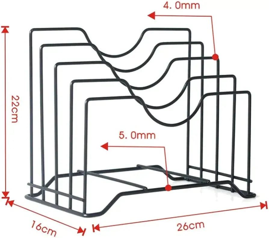 Stainless steel Pot Lid Holder Cosmia.pk