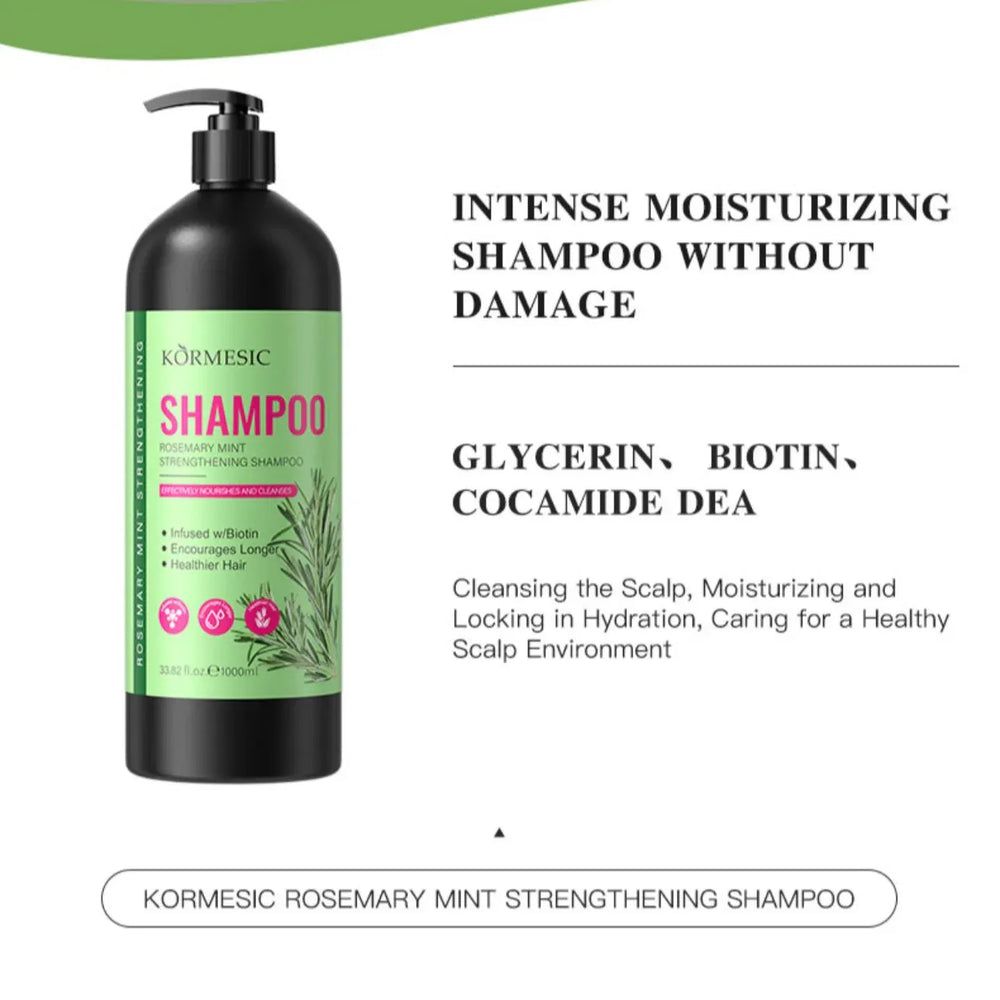 KORMESIC Rosemary Mint Strong Shampoo Extra Version - 480ml Kormesic