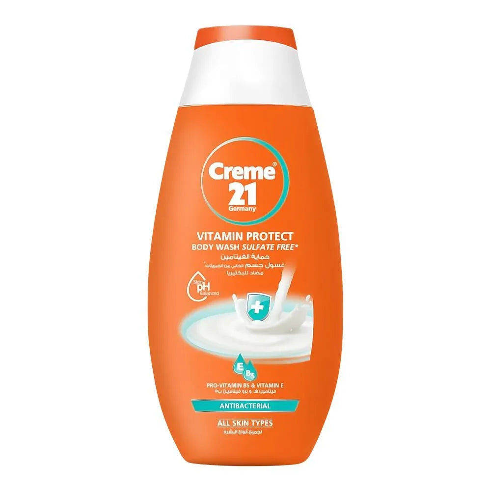 Creme 21 Vitamin Protect Sulfate Free Antibacterial Body Wash Creme 21
