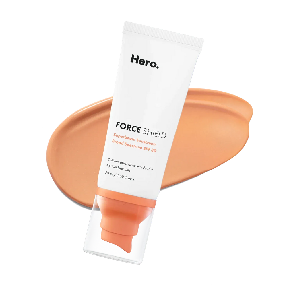 Hero Cosmetics Force Shield Superbeam Sunscreen – Apricot SPF- 30 Hero
