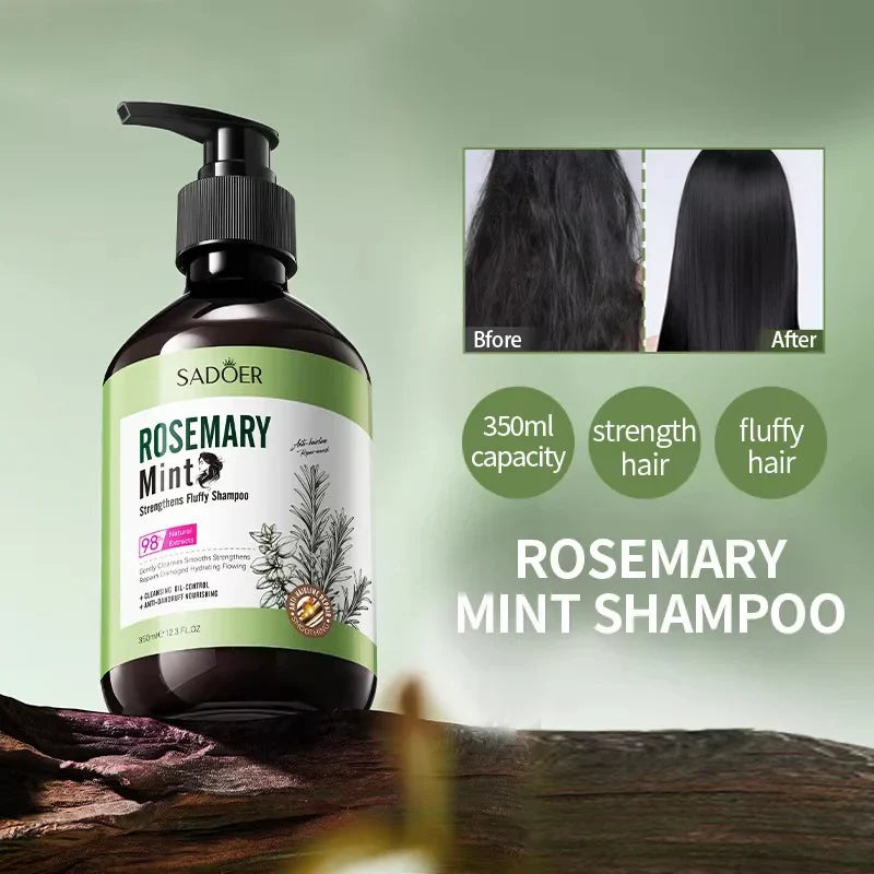 Sadoer Rosemary Mint Strengthening and Fluffy Shampoo - 350ml Sadoer