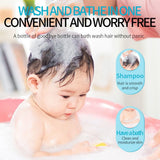 BIOAQUA Natural Organic Milk 2-In-1 Baby Shampoo and Body Wash - 260ml